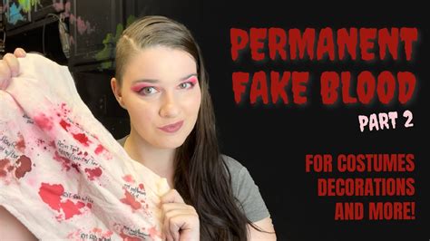 how to get fake blood off clothes